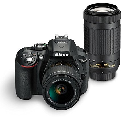 Nikon D5300 Digital SLR Camera with AF-P 18-55 and AF-P DX NIKKOR 70-300mm f/4.5-6.3G VR Kit